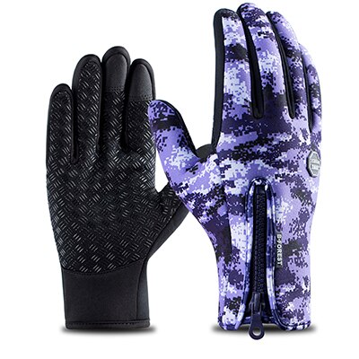 Kyncilor Fahrrad Handschuhe Cycling Gloves Resistant Silicone Waterproof Velvet Cycling Gloves Fox Winter Men Bycicle Glove