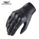 BERIK Men Motorcycle Gloves Leather Moto Riding Gloves Vintage Black Cycling Gloves Off-Road Racing Equipment For Motorcycle